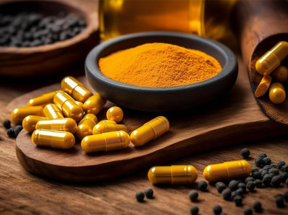 imbir, pieprz czarny, kurkuma 