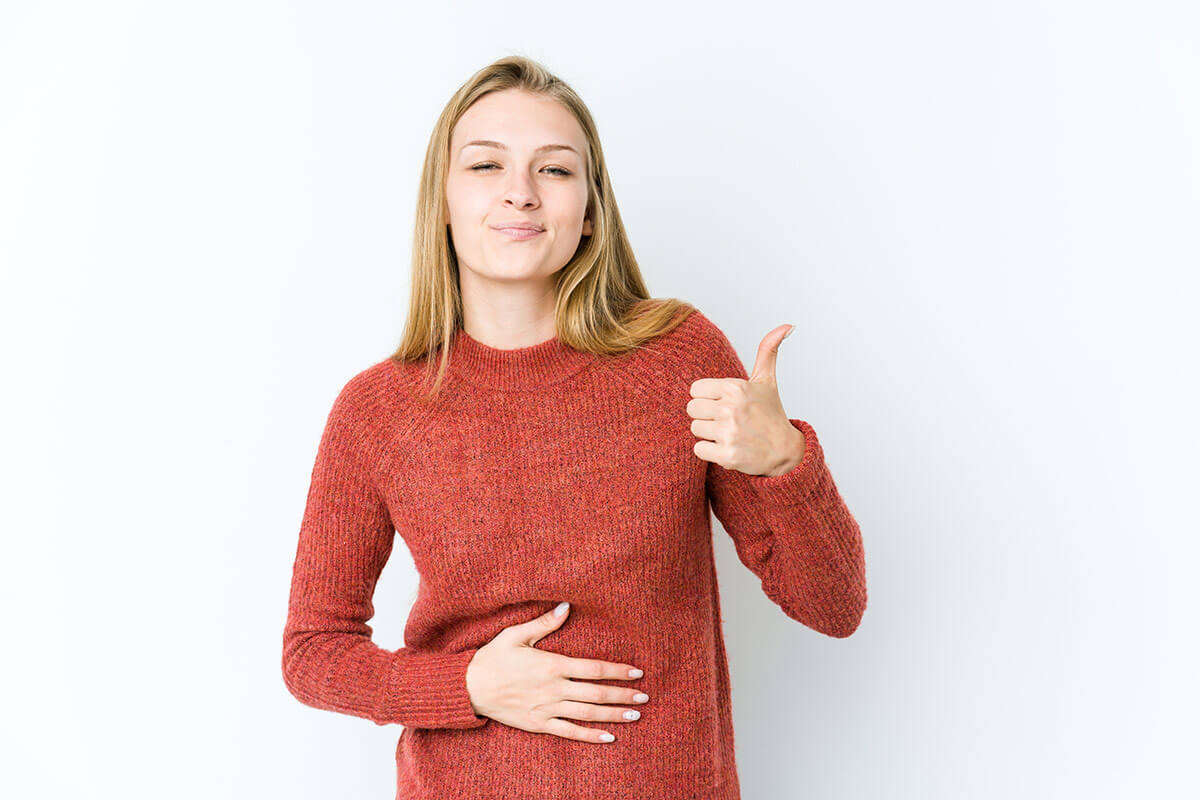 kobieta układ pokarmowy