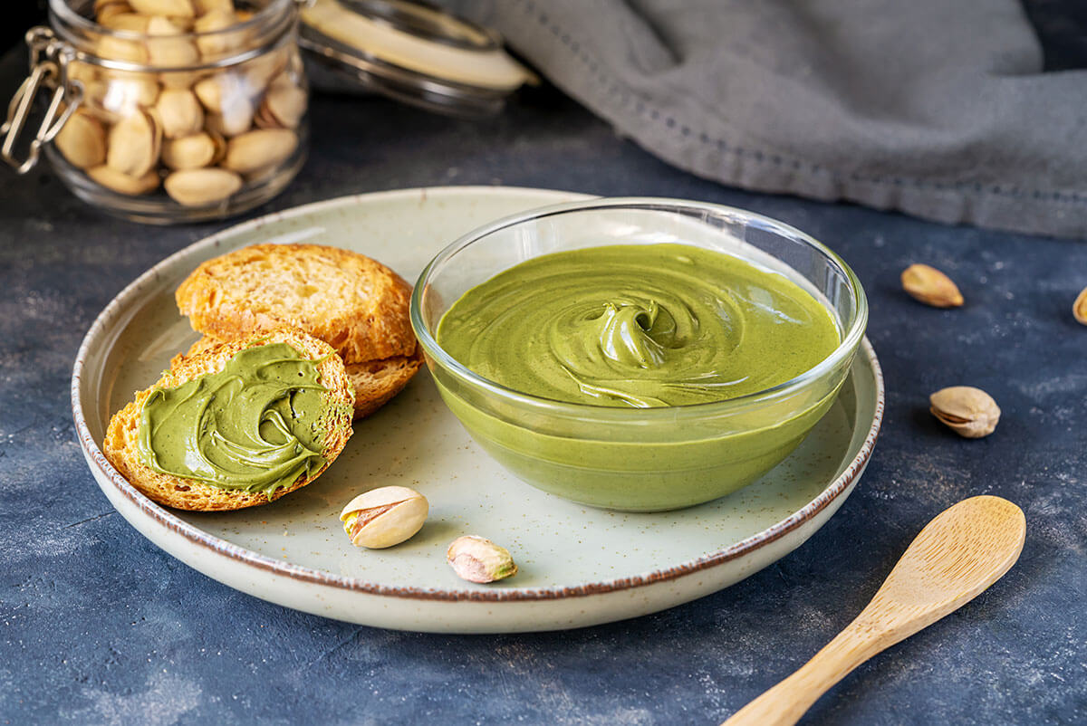 krem proteinowy pistacjowy