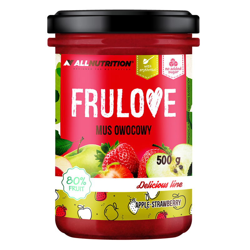ALLNUTRITION FRULOVE Mus Owocowy Jabłko Truskawka