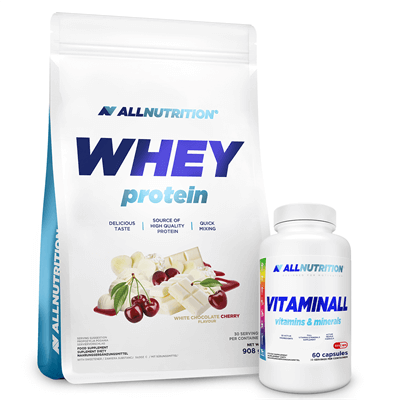 ALLNUTRITION Whey Protein 908g  + Vitamins & Minerals 60caps