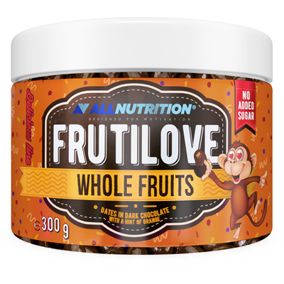 ALLNUTRITION FRUTILOVE Whole Fruits - Daktyle W Ciemnej Czekoladzie Z Nutą Pomarańczy