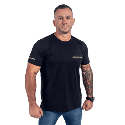 ALLNUTRITION T-Shirt Męski Slim FIT Czarny