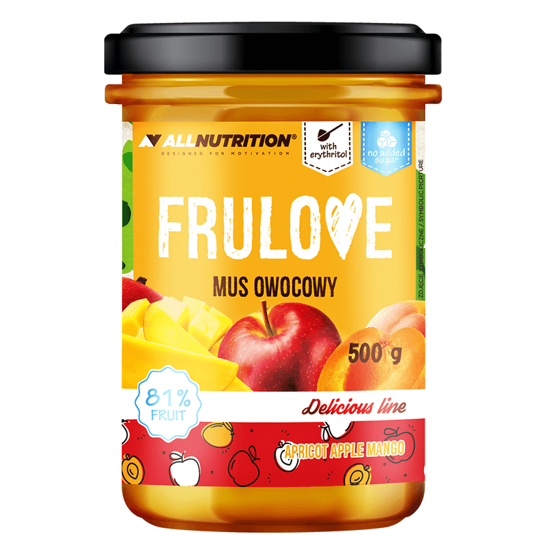 ALLNUTRITION FRULOVE Mus Owocowy Morela Jabłko Mango