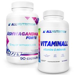 VitaminALL Vitamins & Minerals 120kaps + Ashwagandha Forte 90kaps