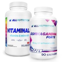 Vitaminall Vitamins & Minerals 120 kapsułek + Ashwagandha Forte 90 kapsułek