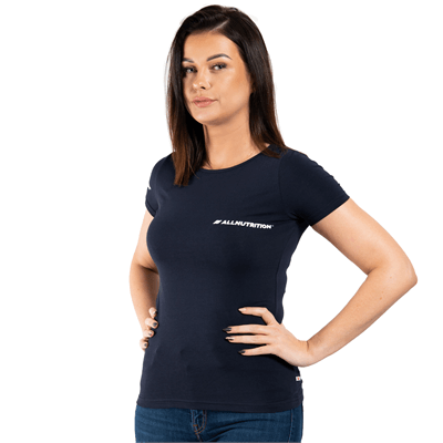 ALLNUTRITION T-Shirt Damski Slim FIT Granatowy